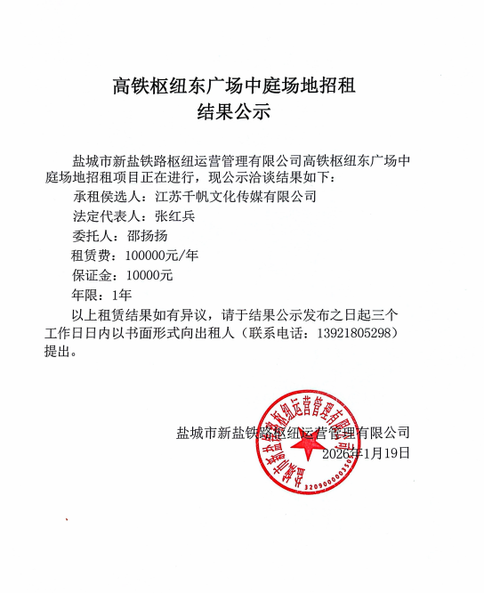 高鐵樞紐東廣場中庭場地招租結(jié)果公示.png
